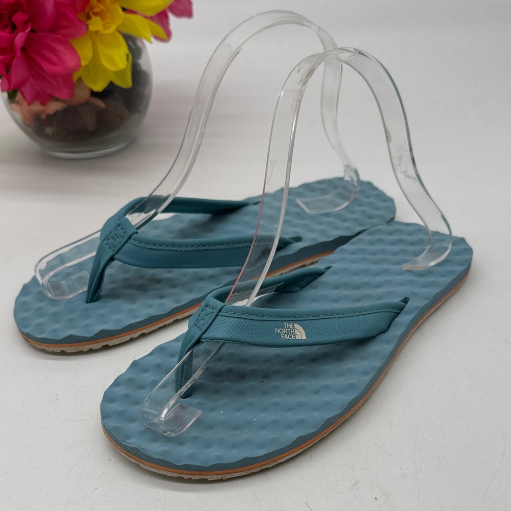 The North Face Teal Flip Flops Size 7 FFT9227G